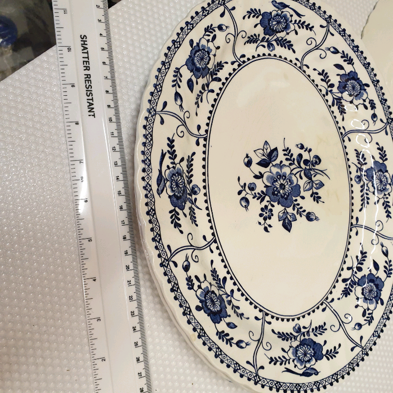 3 Johnson brothers indies blue plates in Worcester Park, London Gumtree