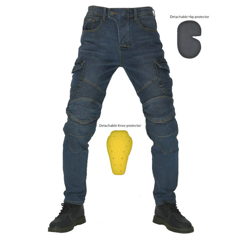 Mens Motorbike Jeans Motorcycle Pants Armored Protective Cargo Trousers US SHIP