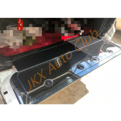 Black Steel Trunk Protection Molding Trim Kit t For Land Cruiser LC200 2008-2020