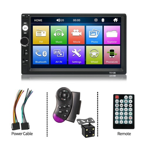 2 Din 7" HD Touch Screen Autoradio MP5 Stereo Multimedia Player Radio Auto Audio
