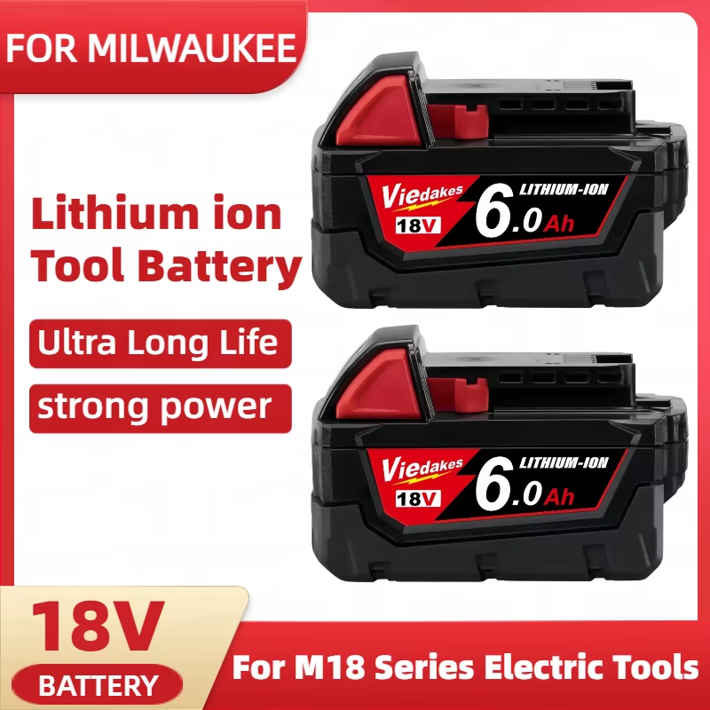 18V 9Ah 6Ah For Milwaukee 18V Battery replacement XC M18B5 48-11-1830 48-11-1820