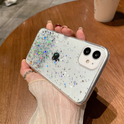 Shockproof Glitter Soft Clear Case For iPhone 16 15 14 13 12 Pro Max 11 XR Cover