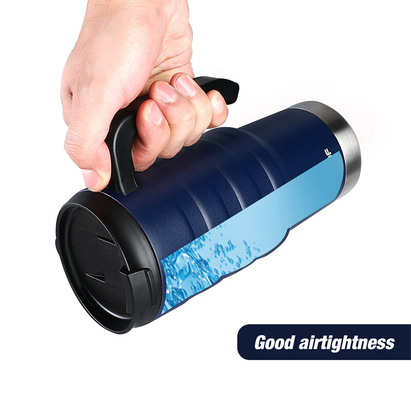 HAUSHOF 24 oz Travel Mug Steel Double Wall Vacuum Insulated Spill Proof Tumbler