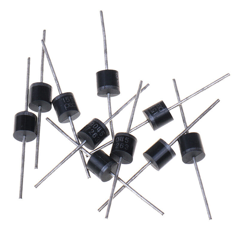 10pcs 15a 45v High Efficiency Axial Rectifier Bypass Blocking Diode-na