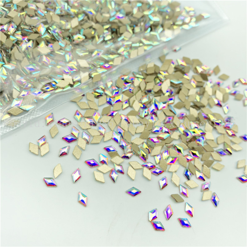 20 50pcs Nail Art Rhinestones Glitter Diamond Crystal Gem 3D Tips DIY Decoration
