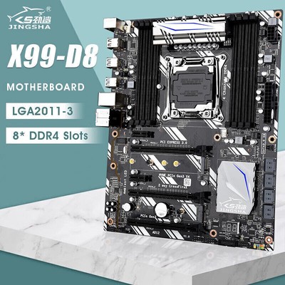 X99-D8 Motherboard LGA 2011-3 V3 V4 DDR4 Memory 8 Channels USB 3.0 M.2 SSD WiFi