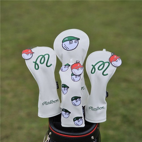 Malbon Golf Club Cover Driver Fairway Wood Hybrid Ut Putter Mallet Headcover