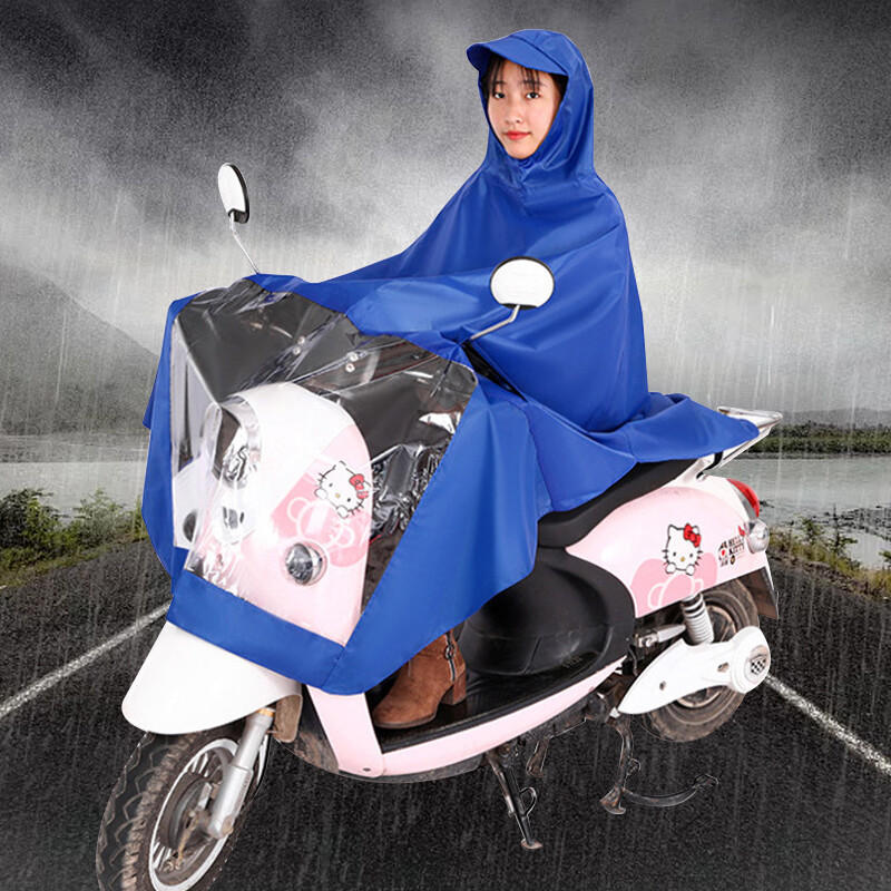 Universal Hooded Coat Poncho Rain Cover for Mobility Scooter Hooded