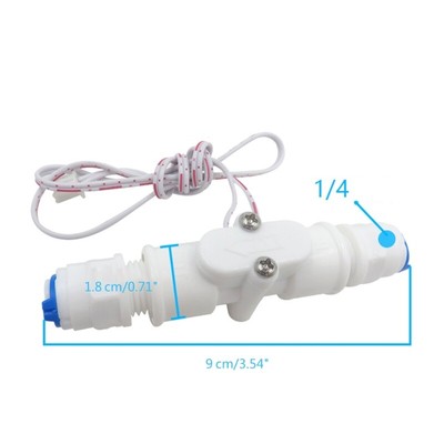 1/4" Water Flow Food-grade Flowmeter Fluid Meter for Purifier