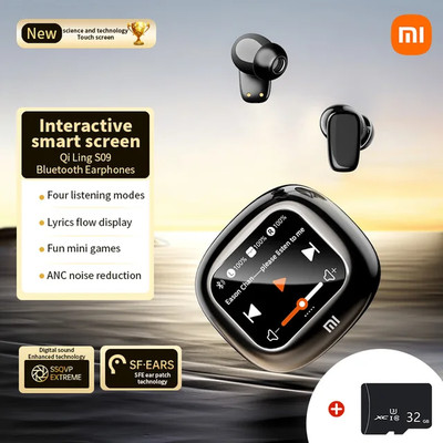 Xiaomi  Wireless Earphone Support TF Card Touch Screen Earbud Noise Cancelling T