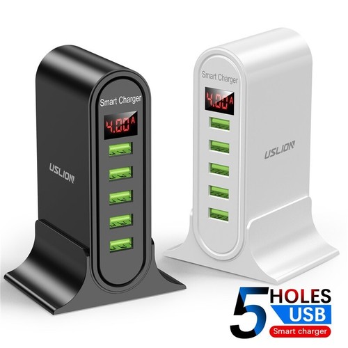 EU/UK/US Steckdose Steckdosenleiste 5-USB Anschlüsse Steckdosenverteiler Buchsen