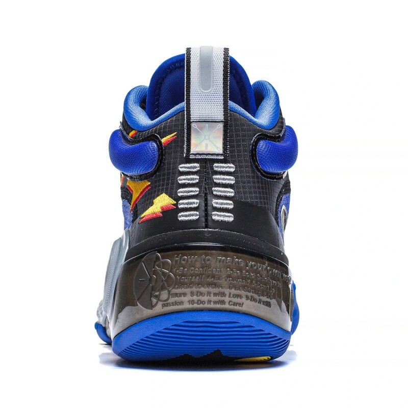 Pre-owned Li-ning Way Of Wade 10 & Wow 10-element Men's Mid Top Basketball Shoes Abas115-7 In Blue