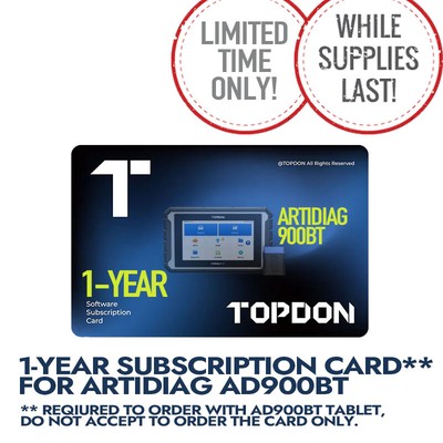 3Y TOPDON ARTIDIAG AD900 BT PRO Bidirectional Scanner Diagnostic Tool ECU Coding