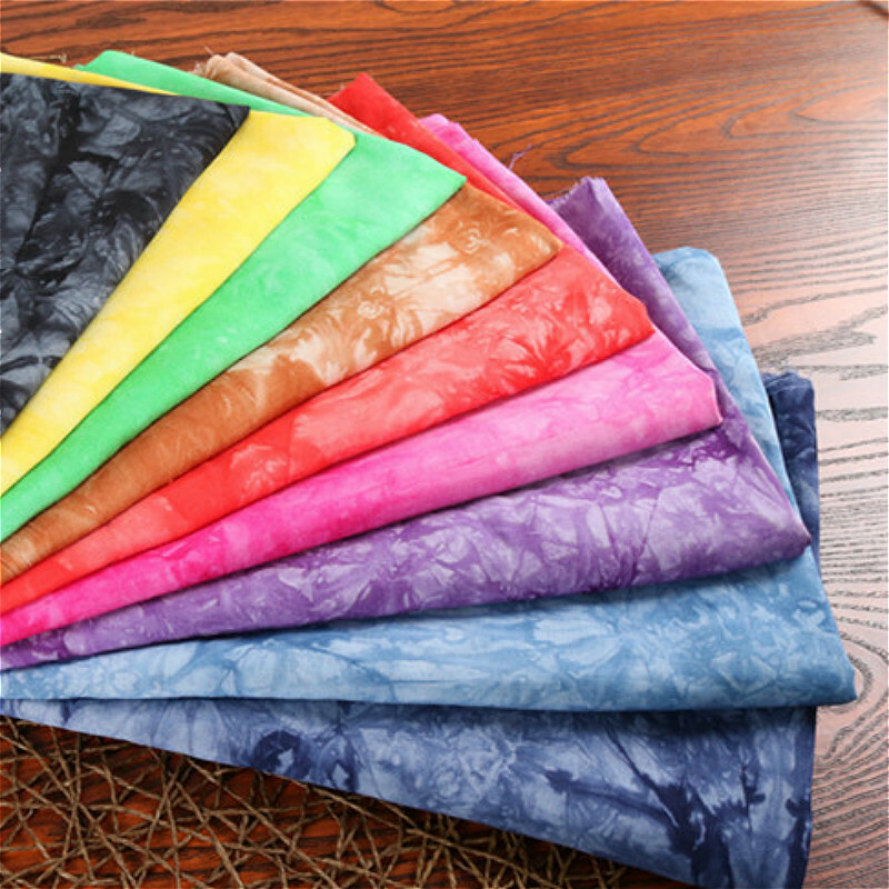 Tie-dyed Fabric Craft Cloth Dress Costume Tablecloths Ethnic 100*145cm DIY