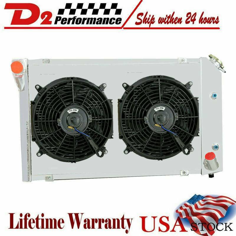 3 CORE ALUMINUM RADIATOR FOR 1977-1982 CHEVY CORVETTE 77 78 79 80 81 82 2* FAN