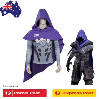 Valorant Agent Omen Cosplay Shadow Shrouded Assassin Cape Costume Halloween