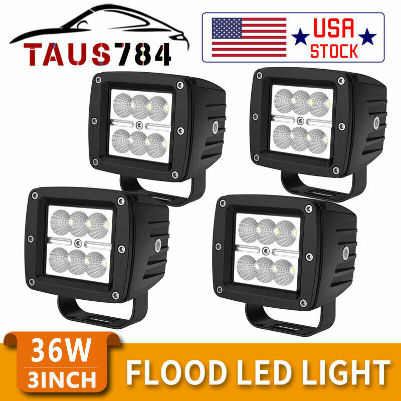 Flood Pods Off Road Driving Fog Lamp Truck 4x4wd