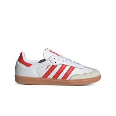 Adidas Originals Samba OG (FTWR WHITE/SOLAR RED/OFF WHITE) Women's Shoes IF6513