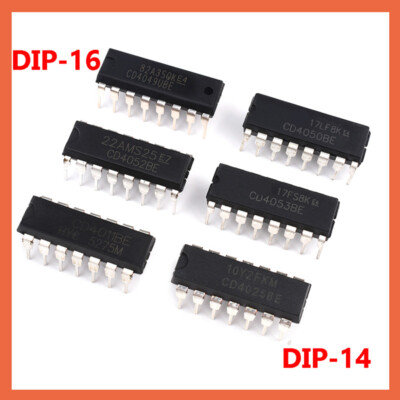IC Chips DIP-14 DIP-16 Many Types CD4030 CD4047 CD4066 CD4068 CD4069 CD4070