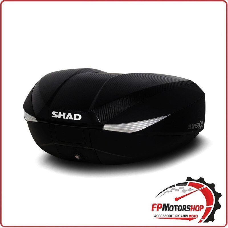 BAULETTO PER MOTO SCOOTER SHAD SH58X L/XL/XXL ESPANDIBILE COVER CARBONIO SH 58L