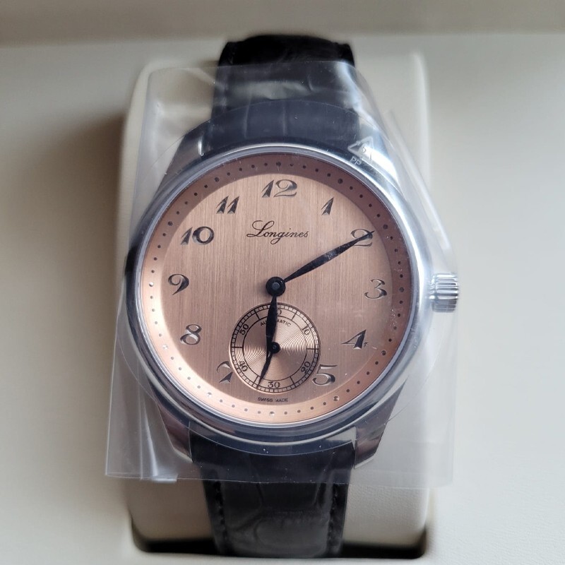 Pre-owned Longines Master Collection 38.50mm Salmon Dial Men's Watch L28434932
