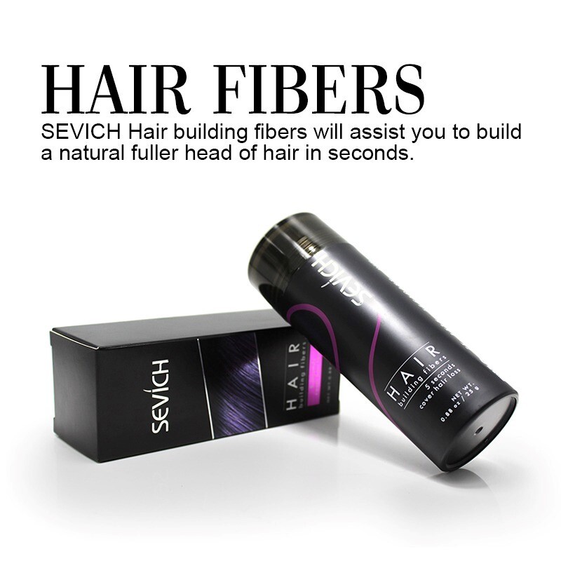 Sevich Hair Building Fiber Hair Loss Concealer Thickening Fibers Spray Powder US