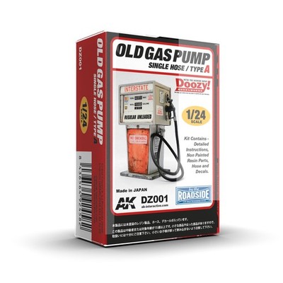 Old Gas Pump Accessory 1/24 Scale Resin Model for Dioramas Terrain & Scenery
