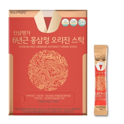 GeseongKoreaSamin 6 Year Korean Red Ginseng Extract Orijin 10gx100 Sticks