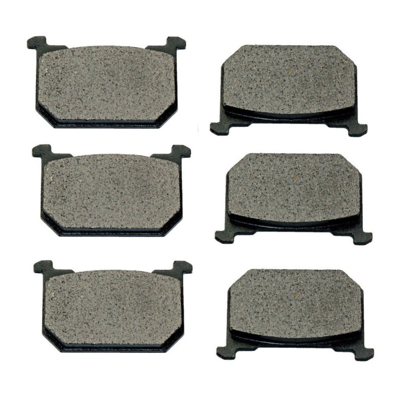 3 Kit Plaquettes Frein Av G, Av D Et Ar Pour Kawasaki Z 1100 Spectre Ltd Gp De 1