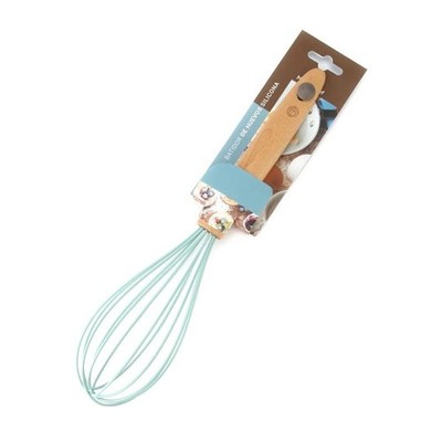 Masterchef Junior - Fouet de Cuisine - Bois et Silicone Bleu - Nettoyage Faci...