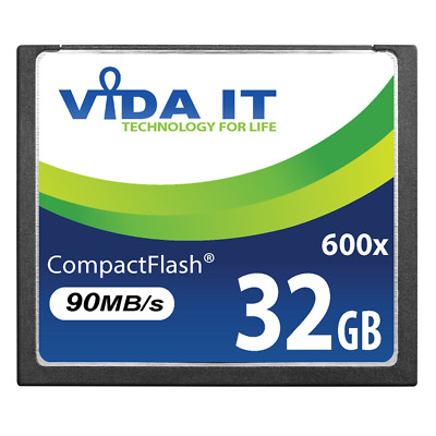 32GB Compact Flash CF Memory Card High Speed 600x 90MB/s For Digital Camera UK