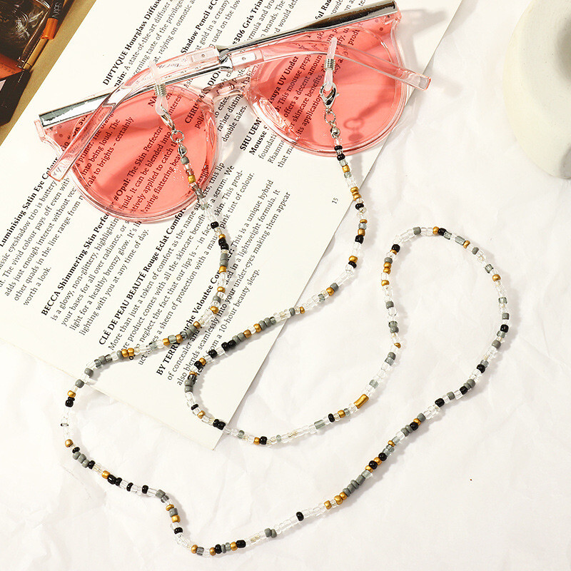 Fashion Eyeglass Chain , Mask Chains Retro Colorful Beads Lanyards