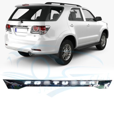 For Toyota Fortuner 2012-2015 LED Chrome Rear Trunk Tail Light Tailgate Strip s
