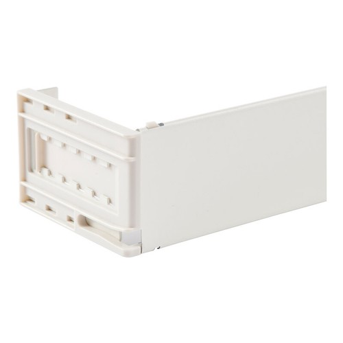 Kenney KN507AP Metal White Wide Pocket Curtain Rod 48 x 86 L in.