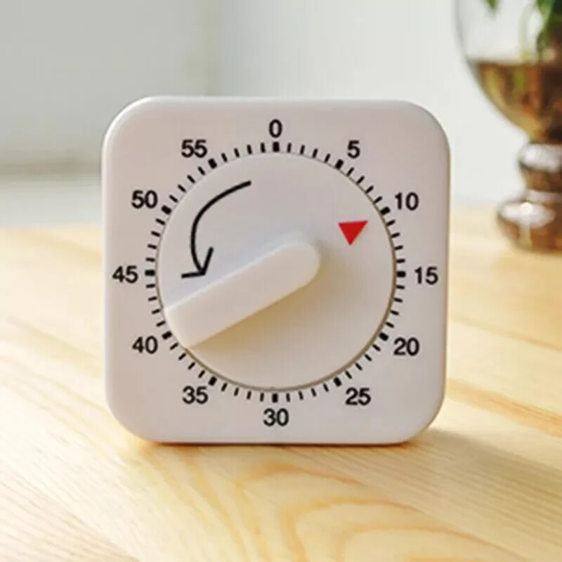 1 Kitchen Timer 60 Minute Timing Bell Alarm Sound Home Baking Cooking Mechanical