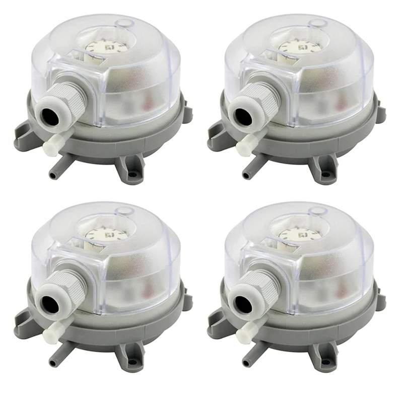 4X Air Differential Pressure Switch 50-500Pa Adjustable Micro Pressure Air Switc