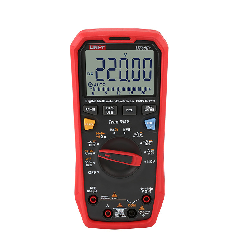 AâUni-T Ut61e+ 1000v True Rms Digital Multimeter Usb Data Hold/Backlight