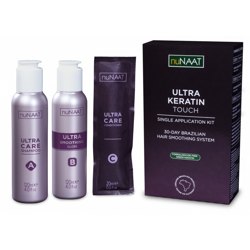 NEW nuNAAT Ultra Keratin Touch 30Day Brazilian Hair Smoothing System Single Kit