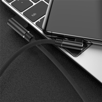 90° Degree For Samsung Galaxy Android Type C USB C Fast Charging Charger Cable