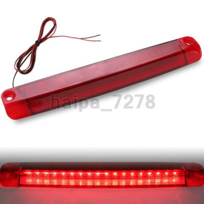 Universal Red Car LED 12V High Mount Third 3RD Brake Cargo Stop Tail Light Lamp
