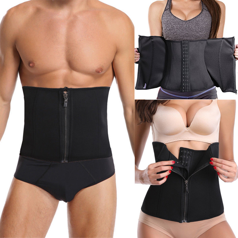 Slimming Belly Fat Burn Tummy Shaper Sweat Belt Band Cincher Wraps For Women Men