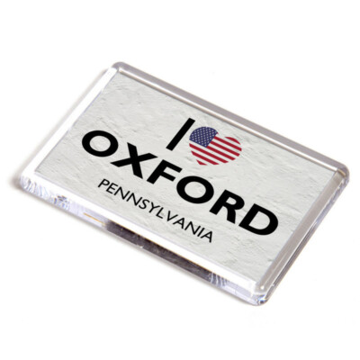 FRIDGE MAGNET - I Love Oxford, Pennsylvania - USA