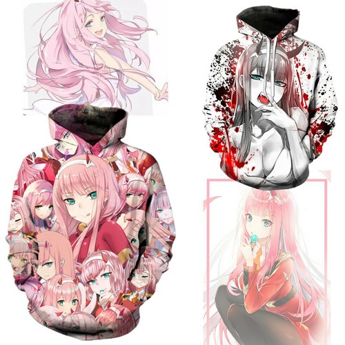 DARLING in the FRANXX ZERO-TWO Anime Hoodie Sex Pullover