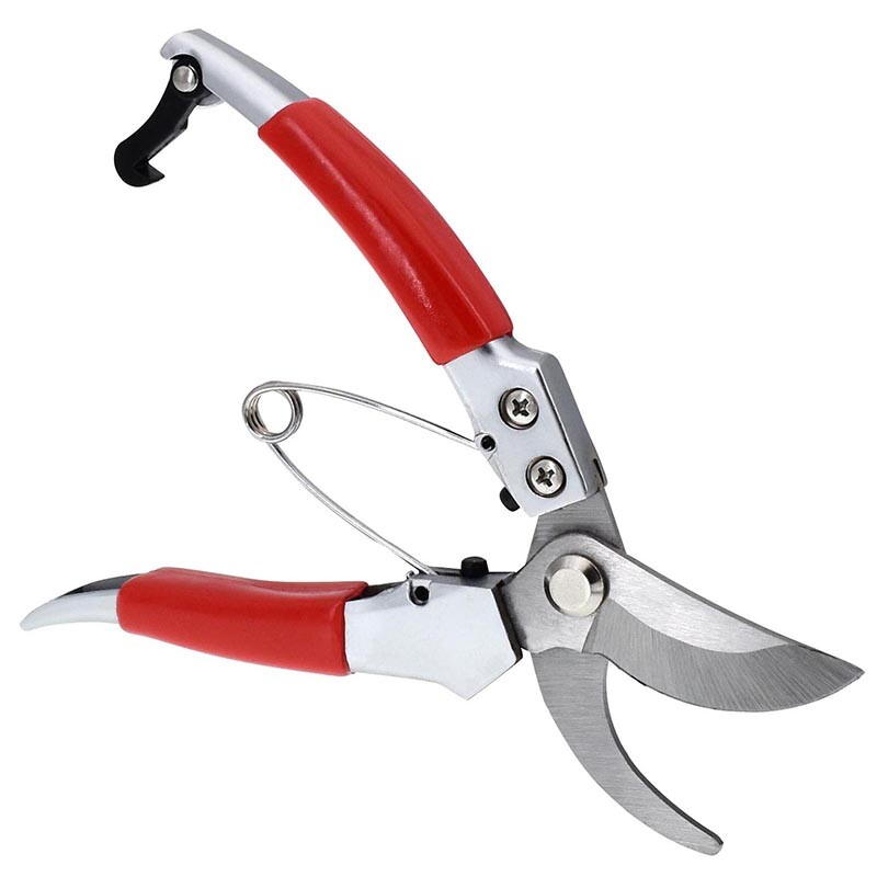 GreenTech Rosenschere 200 mm, Gartenschere, Rebschere, selbstöffnende Schere