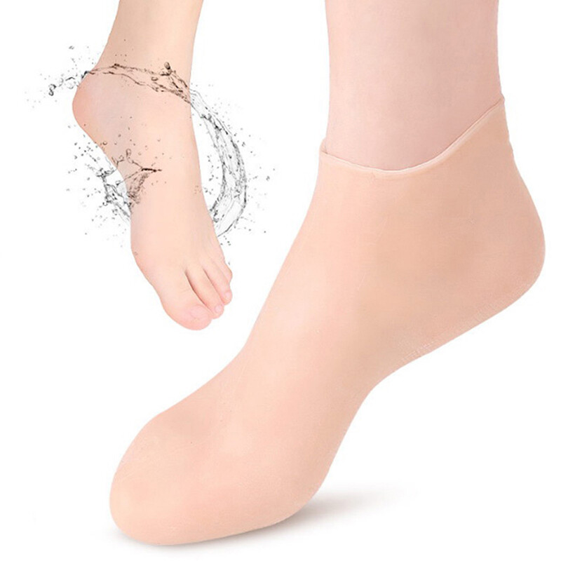 1 Pair Foot Care Socks Spa Silicone Moisturizing Gel Anti Cr