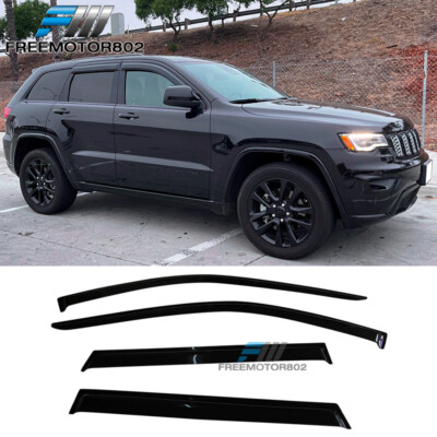 Fit 11-22 Jeep Grand Cherokee WK2 Window Visor Rain Sun Guard Deflector