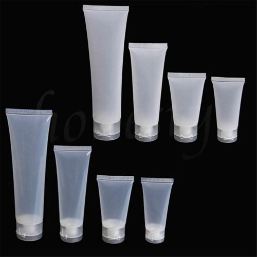 5pcs Leer Plastik Portabel Tuben Quetsch Kosmetik Creme Lotion Reise Flasche