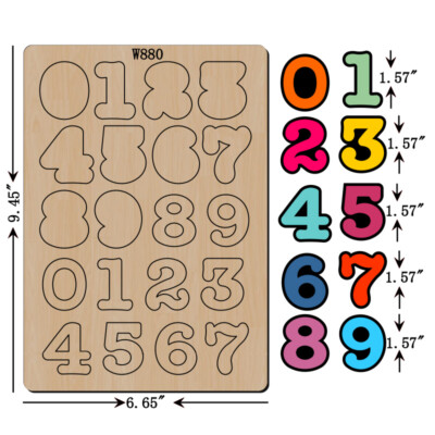 New 0-9 Wooden Dies Cutting Dies Scrapbooking Free Shipping /W880