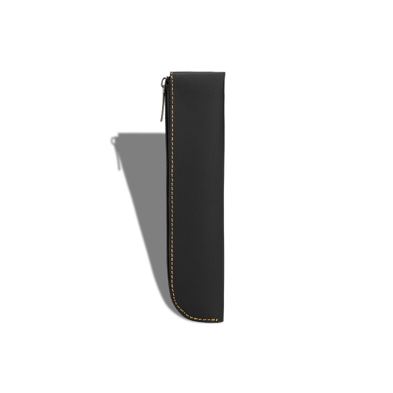 Small Pencil Case PU Leather Pen Bag Zipper Makeup Cosmetic Pouch