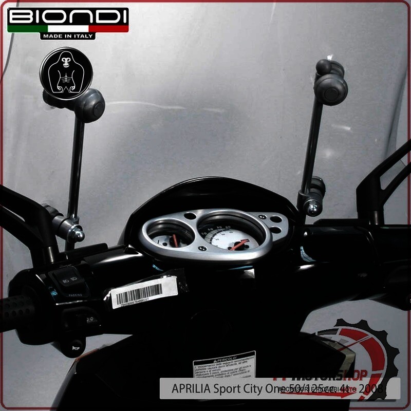 KIT ATTACCHI PARABREZZA SCOOTER PER APRILIA SPORT CITY ONE 50/125 BIONDI 8500617